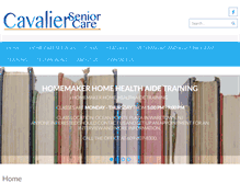 Tablet Screenshot of cavalierseniorcare.com